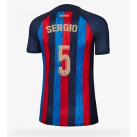 Fotbalové Dres Barcelona Sergio Busquets #5 Dámské Domácí 2022-23 Krátký Rukáv